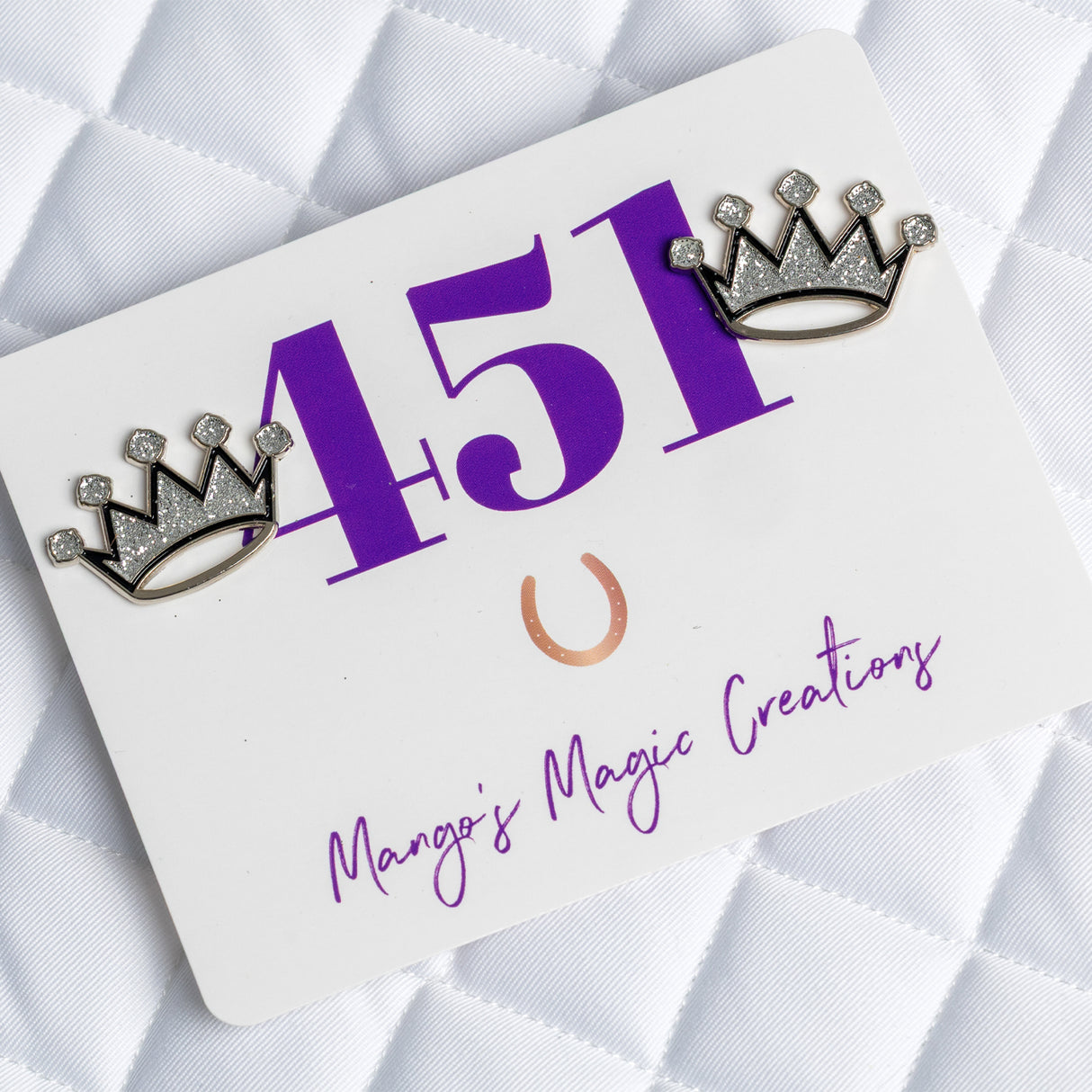 Mango's Magic Bling Crowns Number Pins