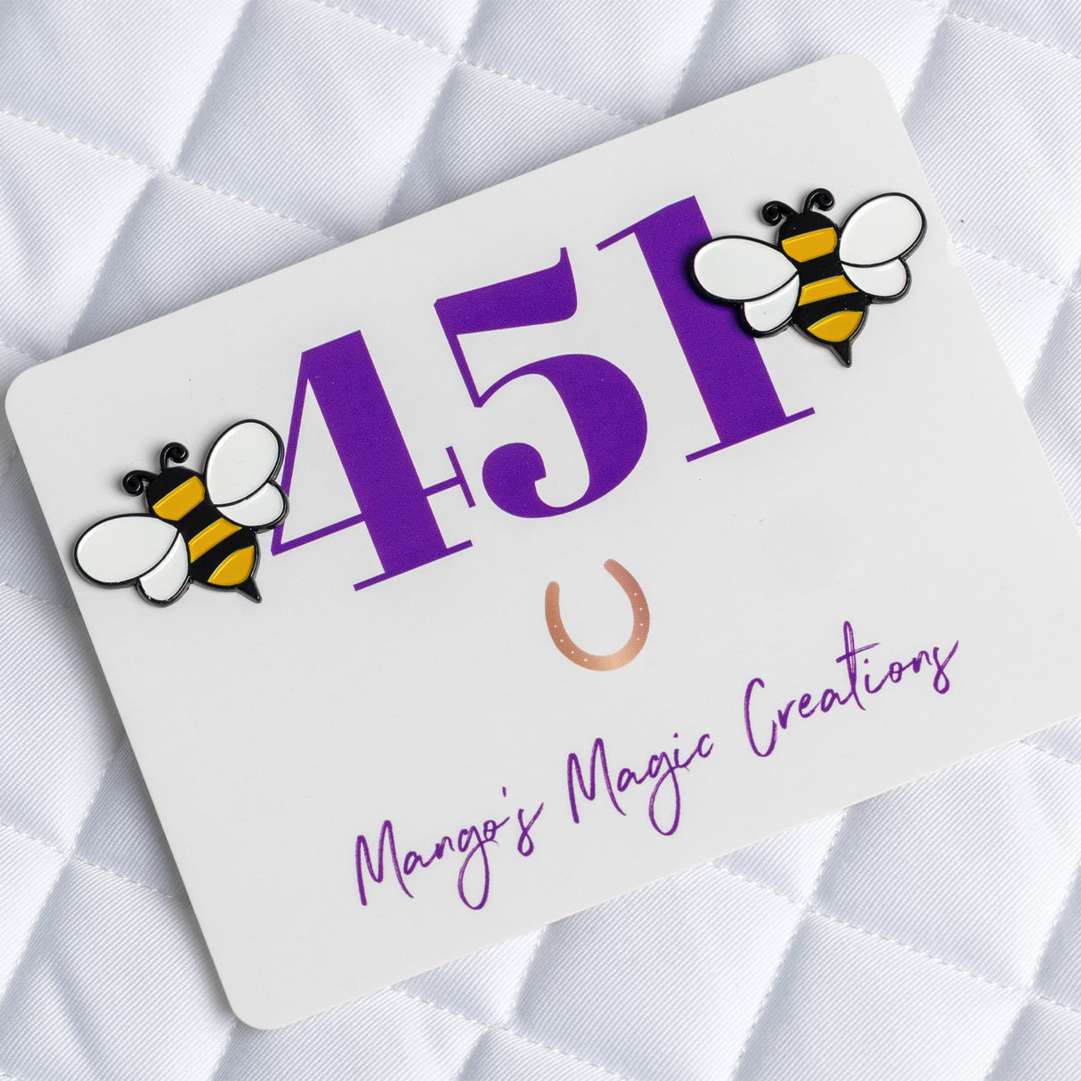 Mango's Magic Bumble Bee Number Pins