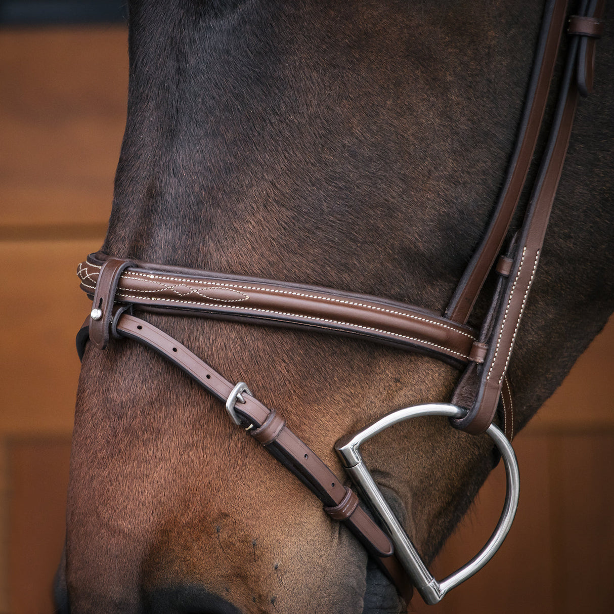 Val du Bois Padded Fancy Stitched Bridle W/ Removable Flash