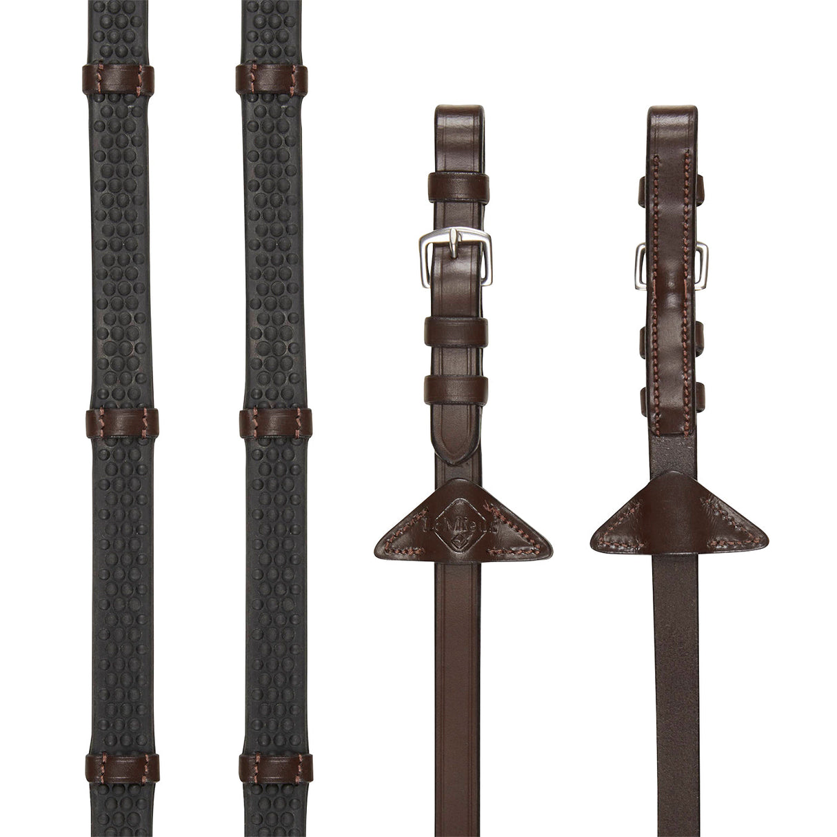 LeMieux Soft Rubber Reins W/ Stoppers