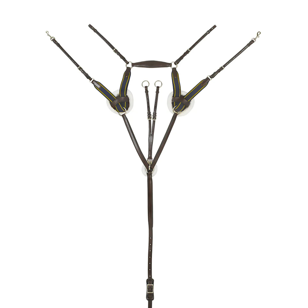 Ovation Elite 5-Point Sheepskin Padded Breastplate W/ Running Attachment