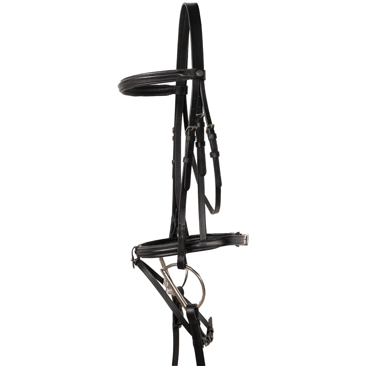 Val du Bois Padded Dressage Bridle W/ Removable Flash & Reins