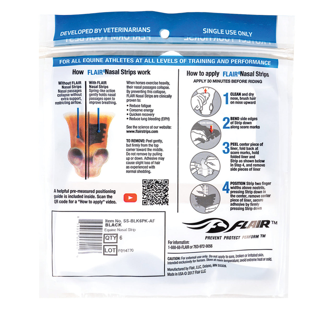 Flair Equine Nasal Strips - Pack of 6