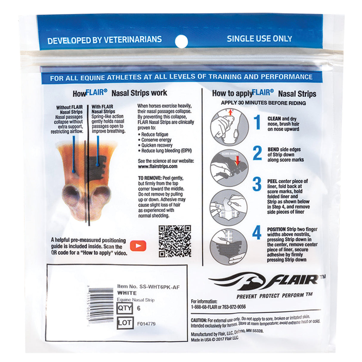 Flair Equine Nasal Strips - Pack of 6