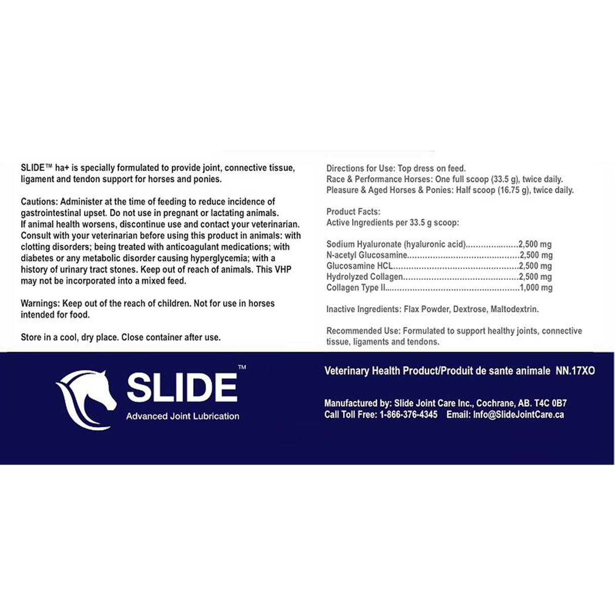 Slide ha+ Equine 4.4 lb.