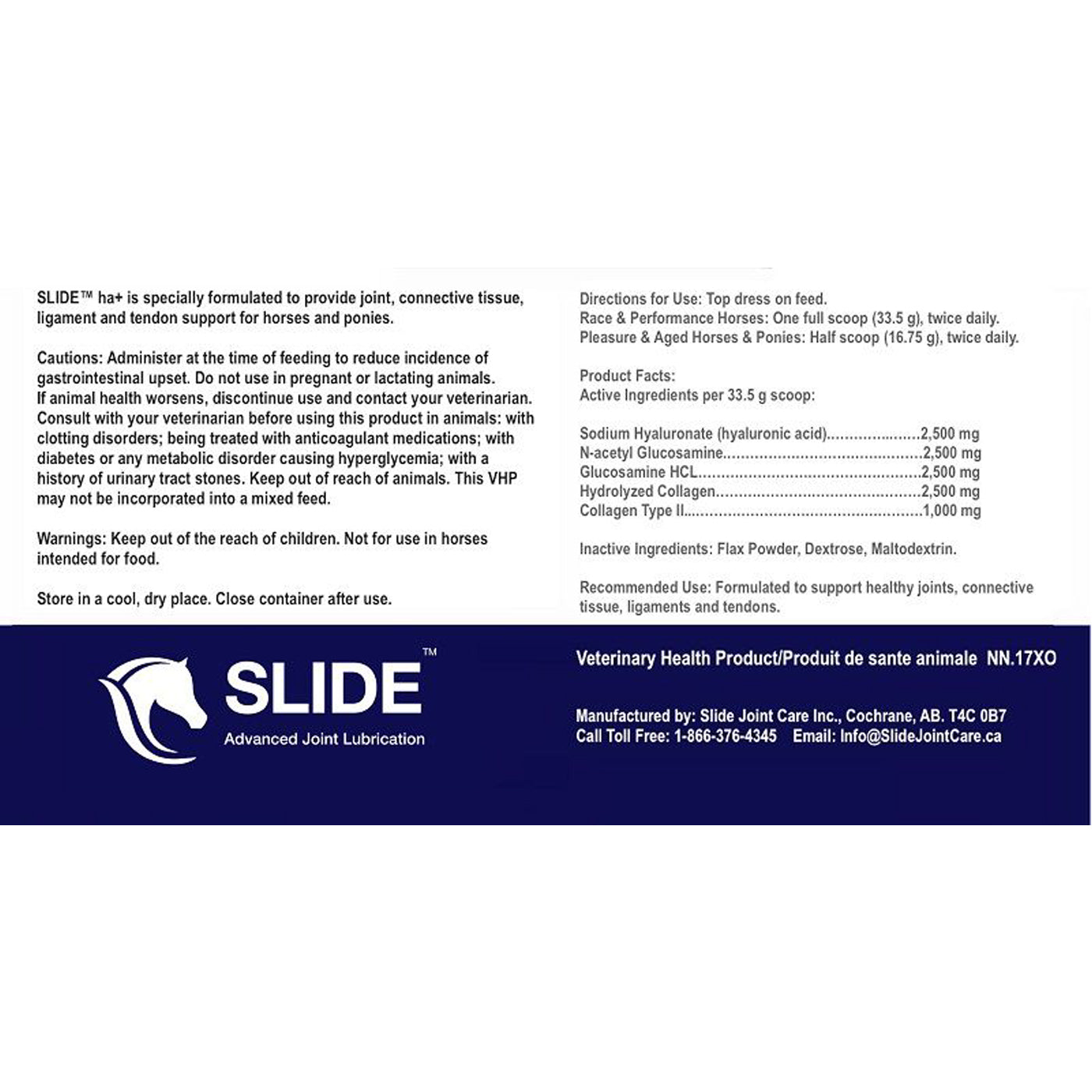 Slide ha+ Equine 4.4 lb.