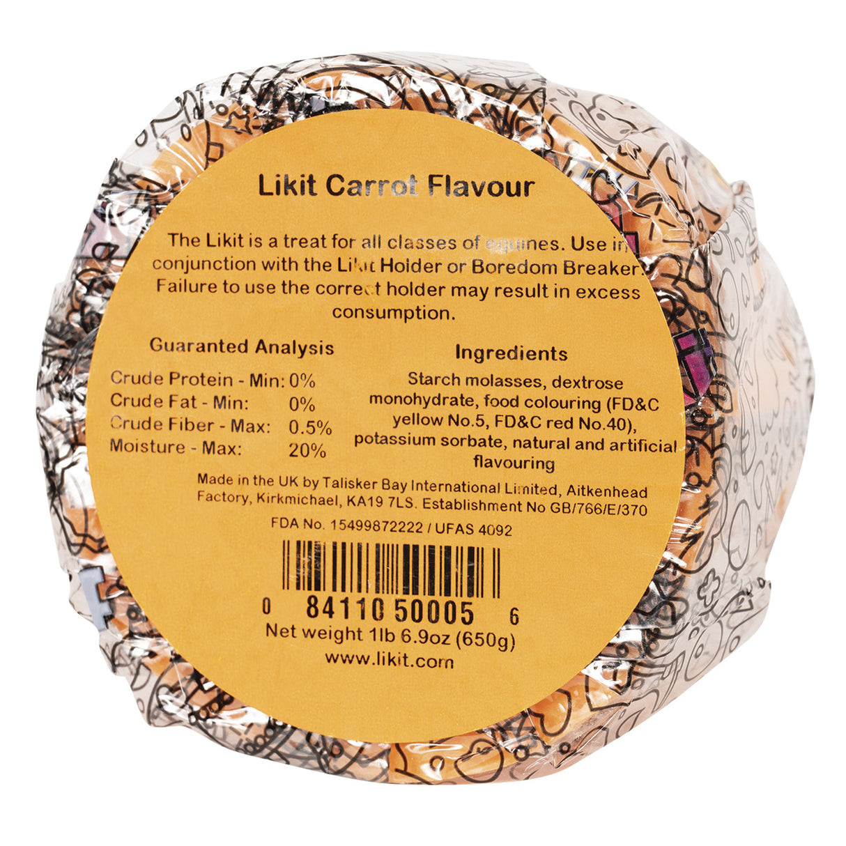 Likit Carrot Horse Treat 23 oz.