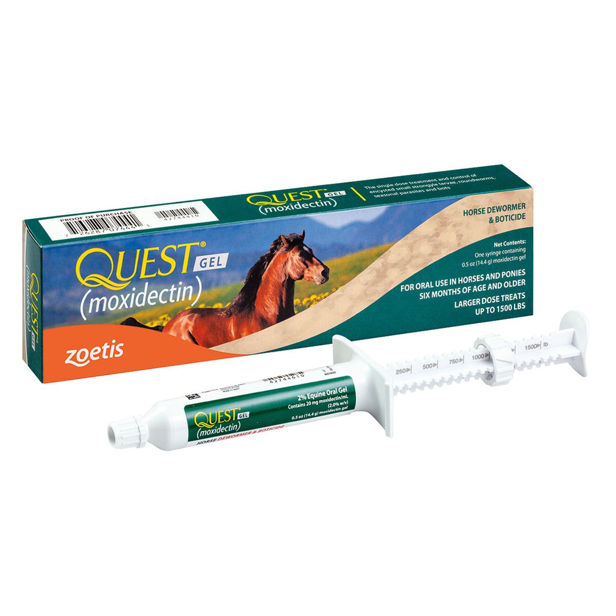 Quest Gel Dewormer & Boticide 0.5 oz.
