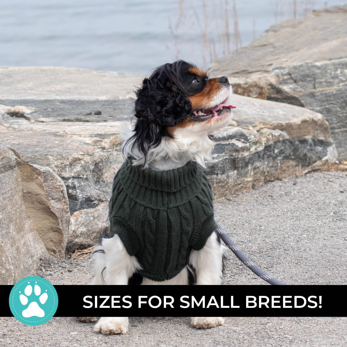 Shedrow K9 Brentwood Cable Knit Dog Sweater