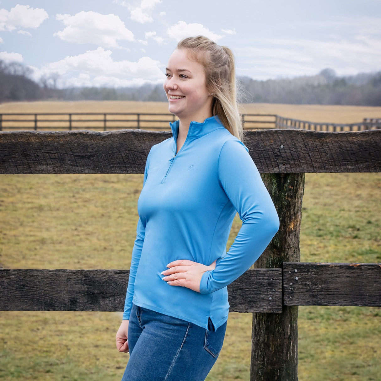 TemTeq Belize Technical Quarter Zip Top