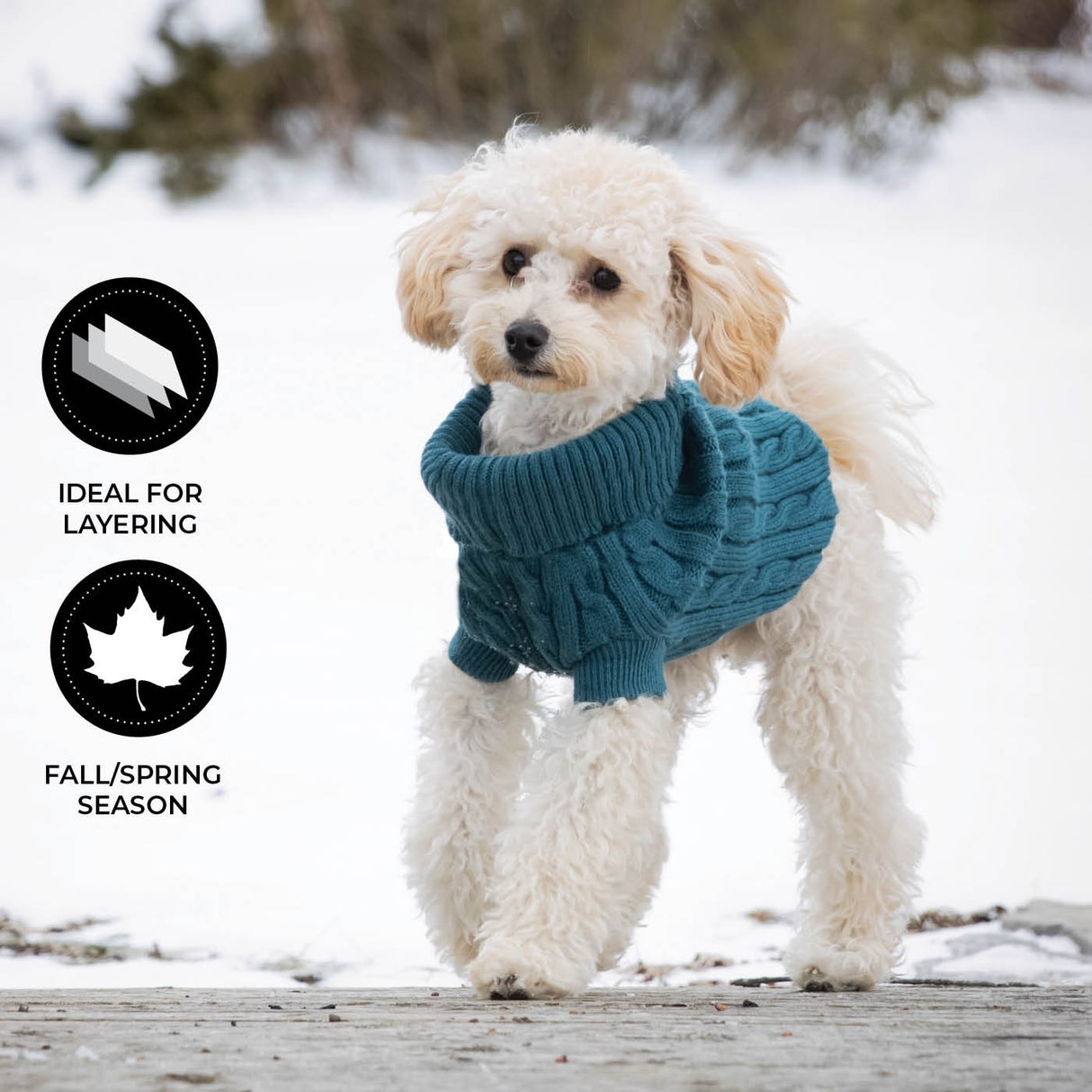 Shedrow K9 Brentwood Cable Knit Dog Sweater