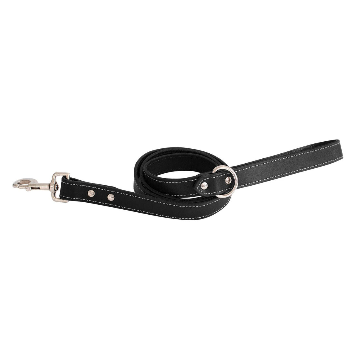 Shedrow K9 Richmond Top Stitch Leather Leash 5 ft.
