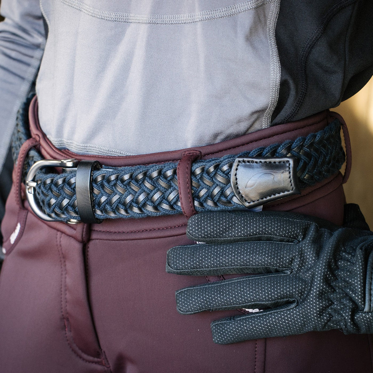 Cinto Braided Leather & Rope Belt