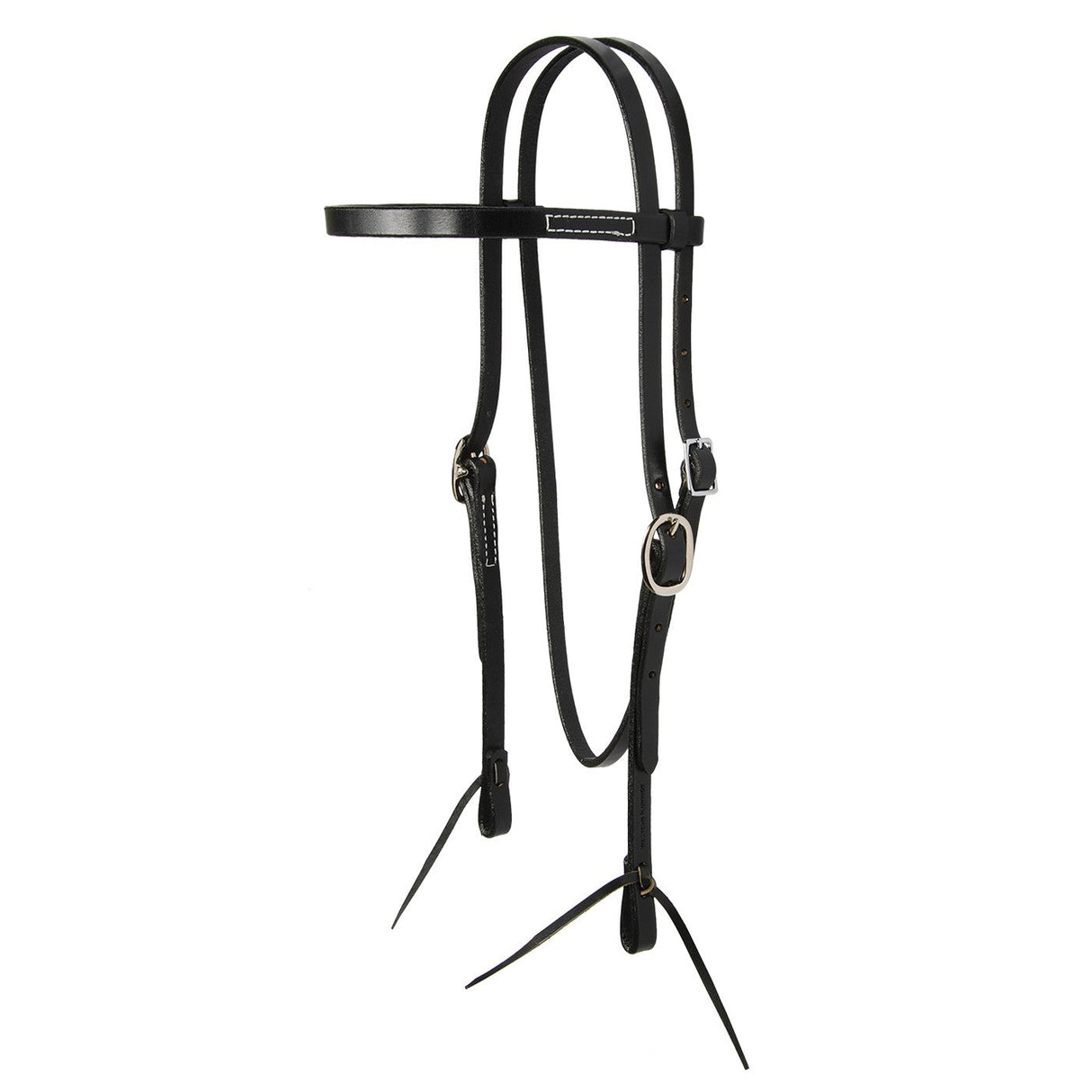 Copper Canyon Bridle Leather Browband Headstall W/ Ties