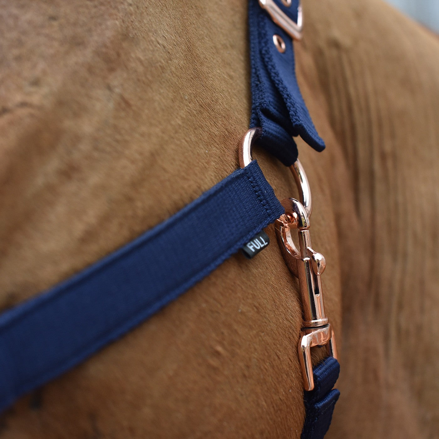 Shedrow Rose Gold Sheepskin Lined Halter