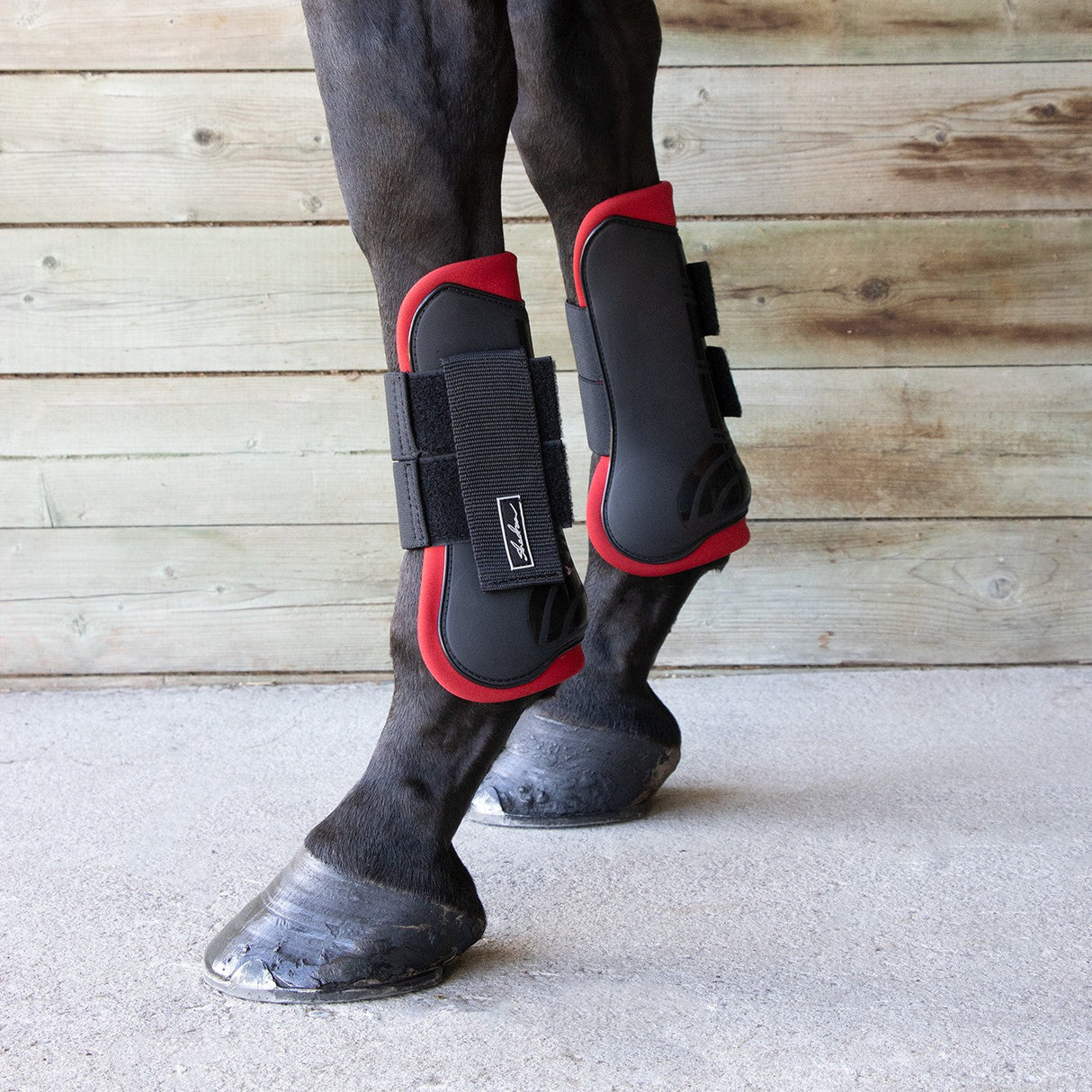 Shedrow Open Front Boots W/ Colored Lining