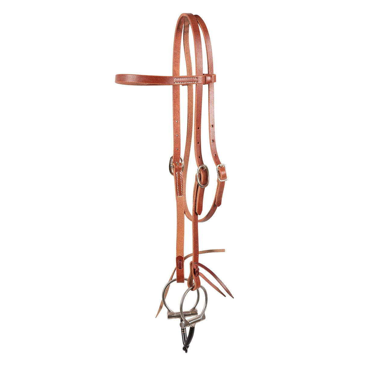 Copper Canyon Bridle Leather Browband Headstall W/ Ties