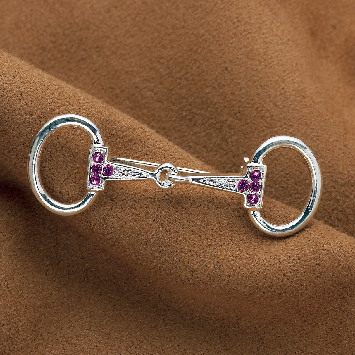 Kelley & Co. Small Rhinestone Snaffle Bit Stock Pin