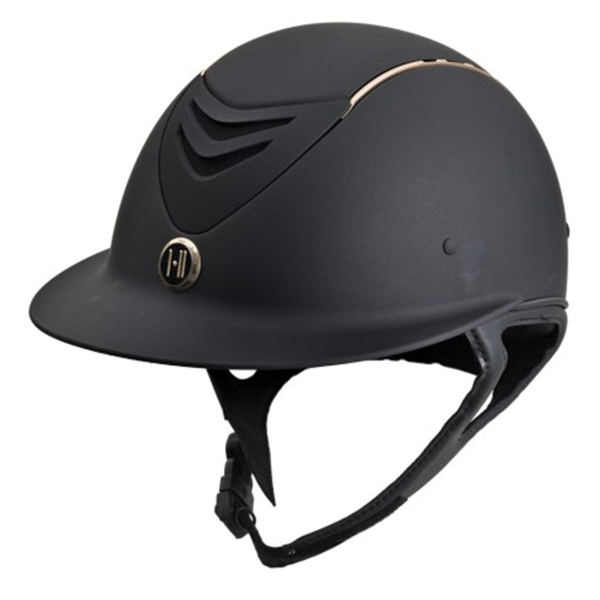 One K Defender Avance Matte Wide Brim Helmet - Rose Gold Stripe