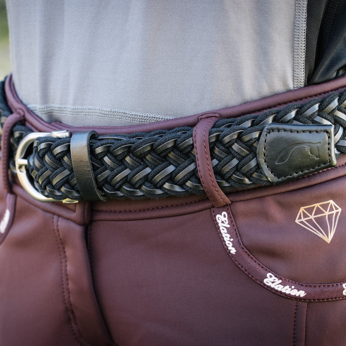 Cinto Braided Leather & Rope Belt