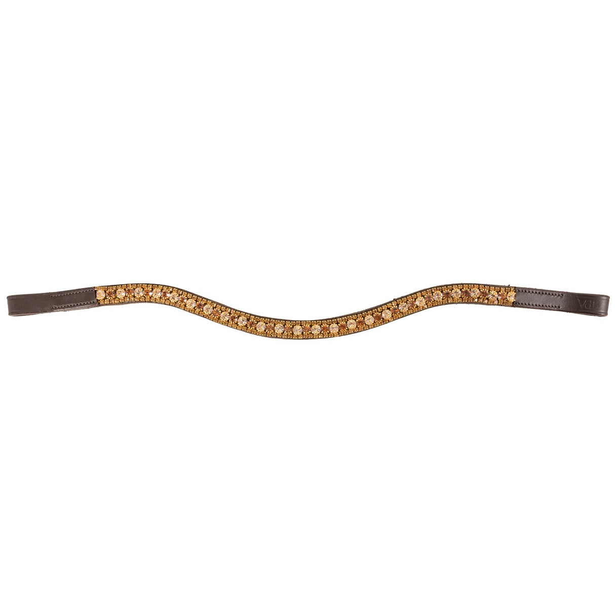 Val du Bois Gold Crystal Wave Browband