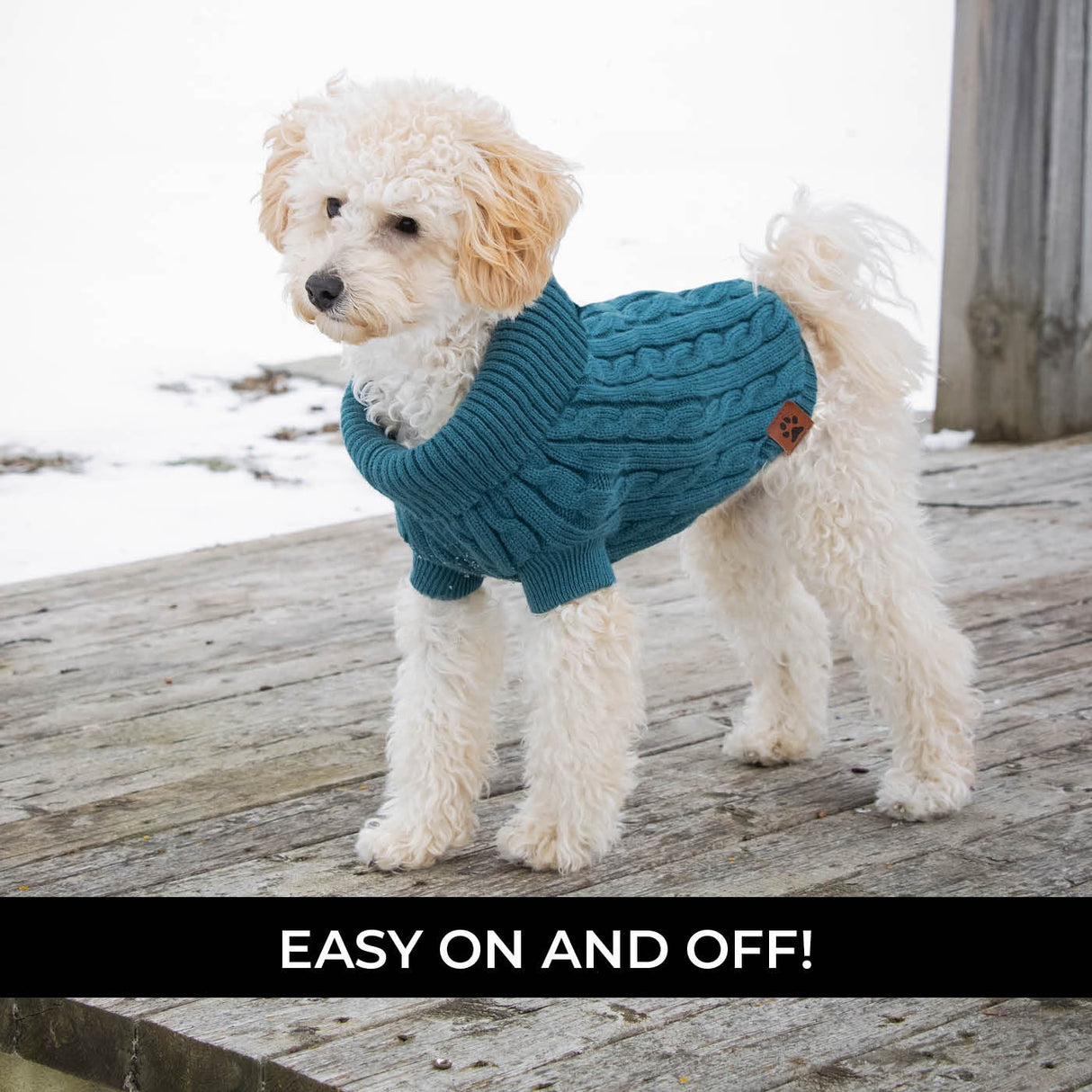 Shedrow K9 Brentwood Cable Knit Dog Sweater