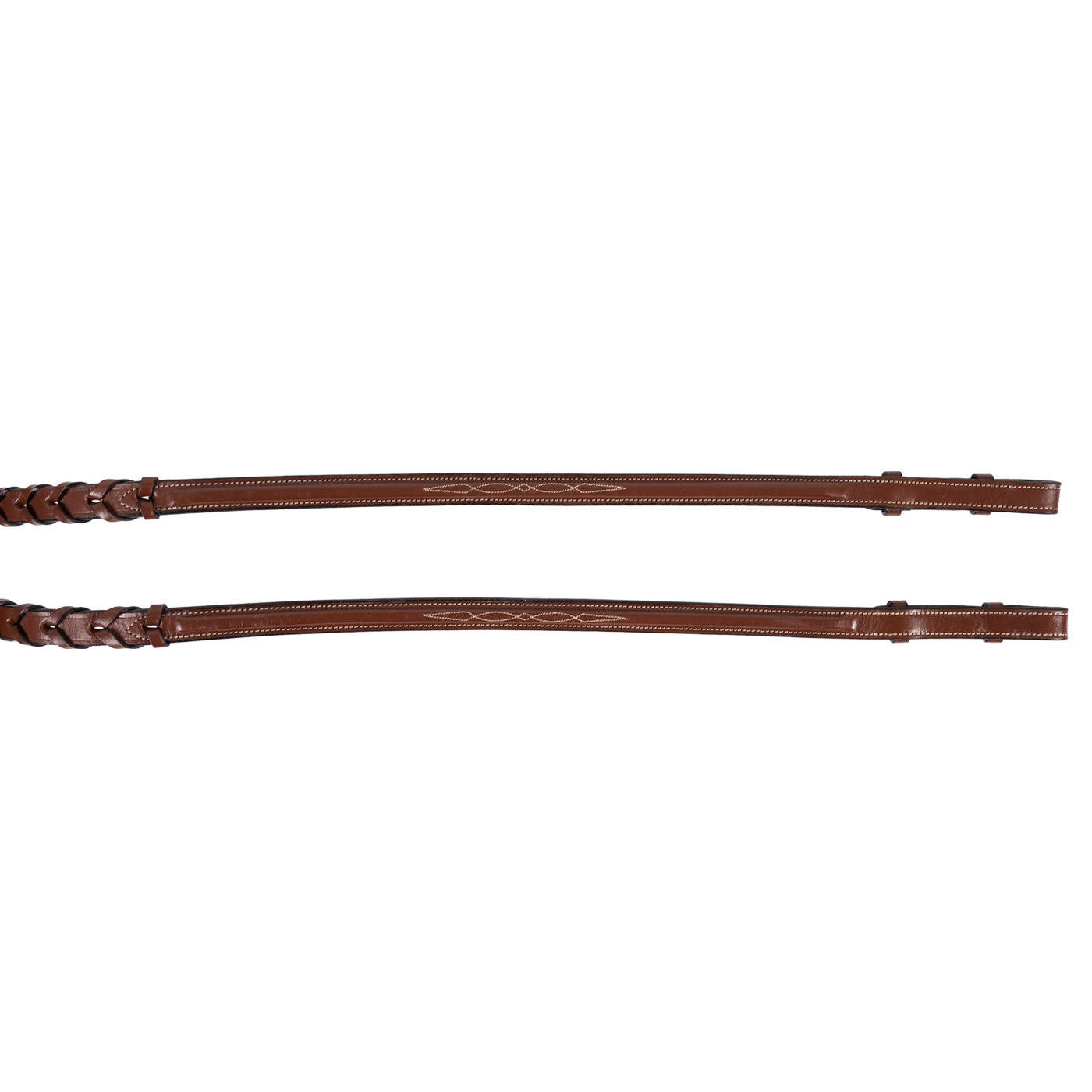 Val du Bois Fancy Stitched Raised Laced Reins