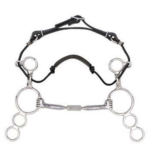 Myler 3-Ring 6 in. Shank W/ Sweet Iron Wide Barrel Combo Bit - Level 1
