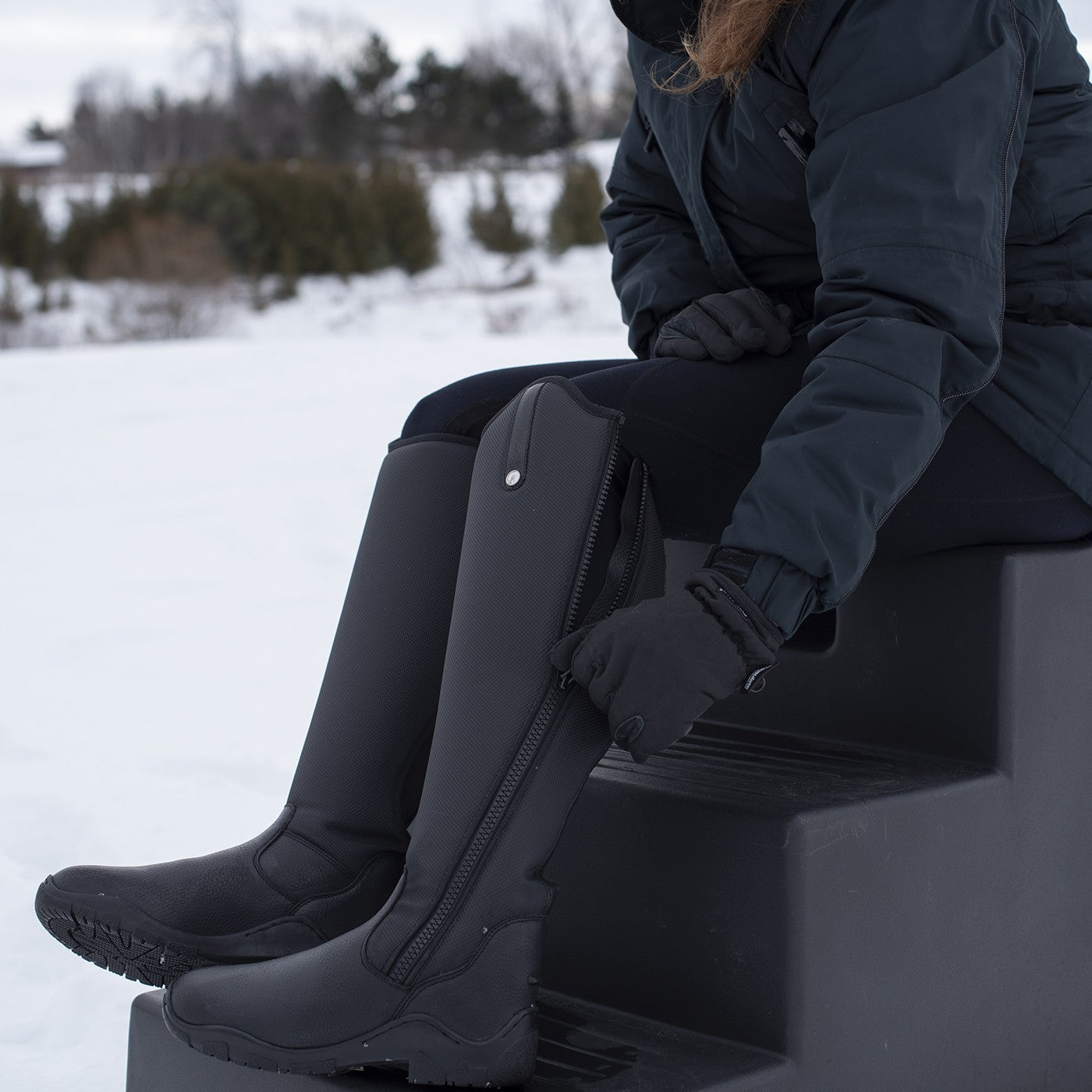 Auken Alta Winter Tall Boots - 6 / Black Auken Alta Winter Tall Boots - 6 / Black