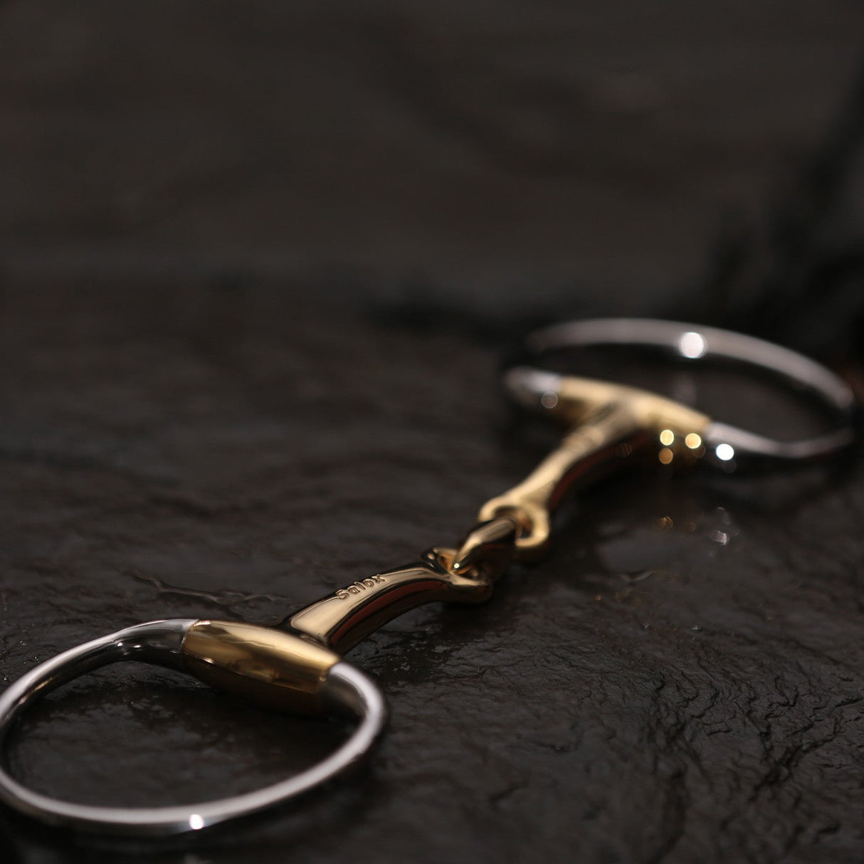 Neue Schule Eggbutt Tranz Lozenge Snaffle Bit - 0.6 in.