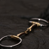 Neue Schule Eggbutt Tranz Lozenge Snaffle Bit - 0.6 in.