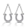 Kelly Herd Horseshoe Dangle Earrings