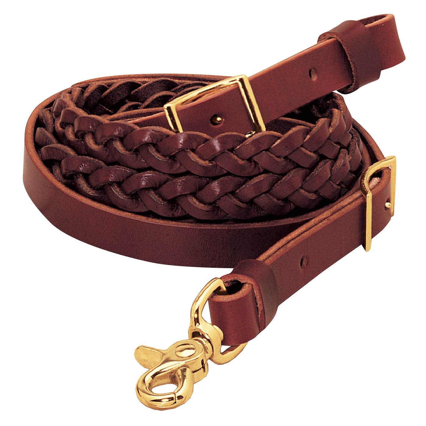 Weaver Round Braided Leather Roper Rein