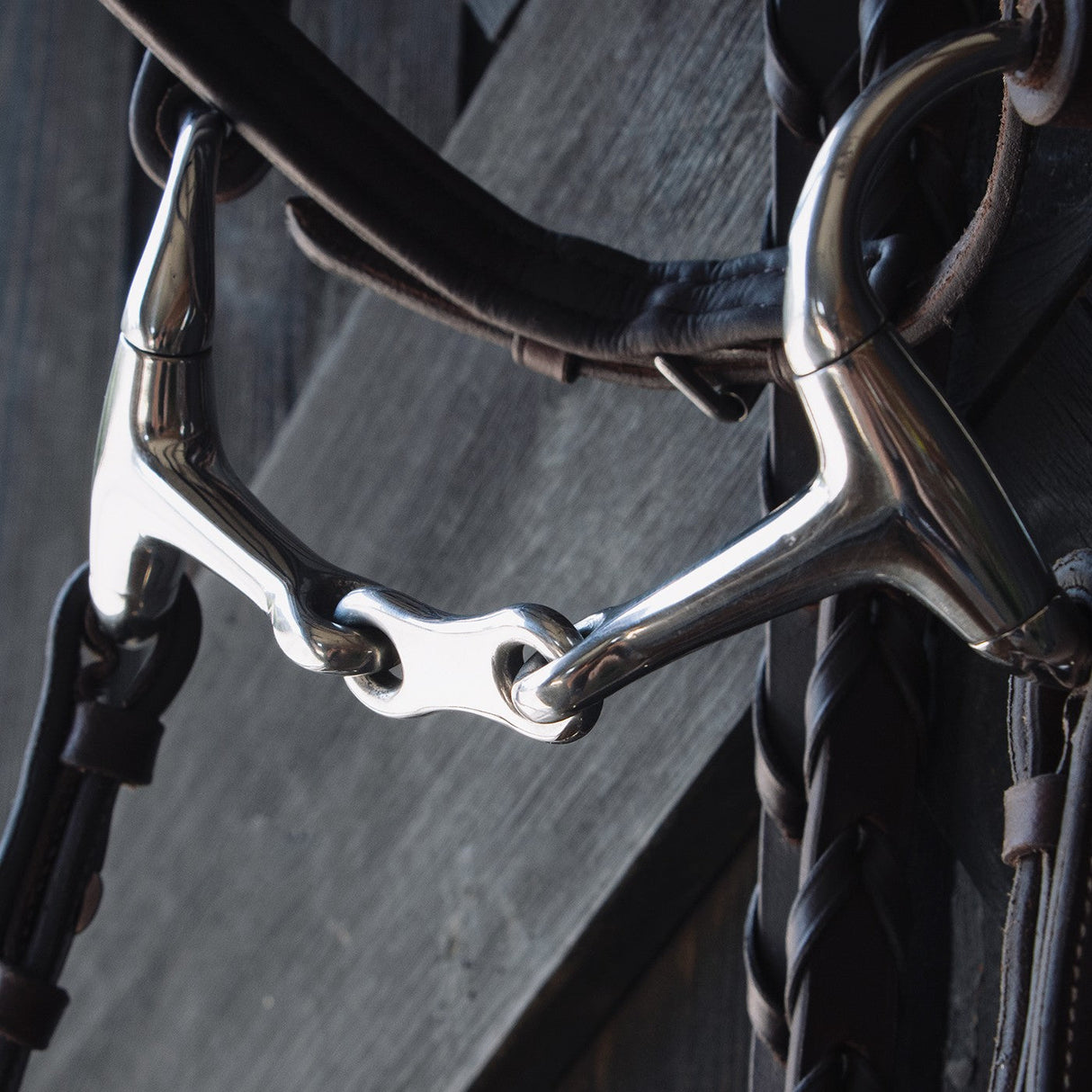 EvoEq Eggbutt French Link Snaffle Bit