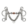 AJR Pelham Hexagon Double Jointed Bit W/ Copper Roller