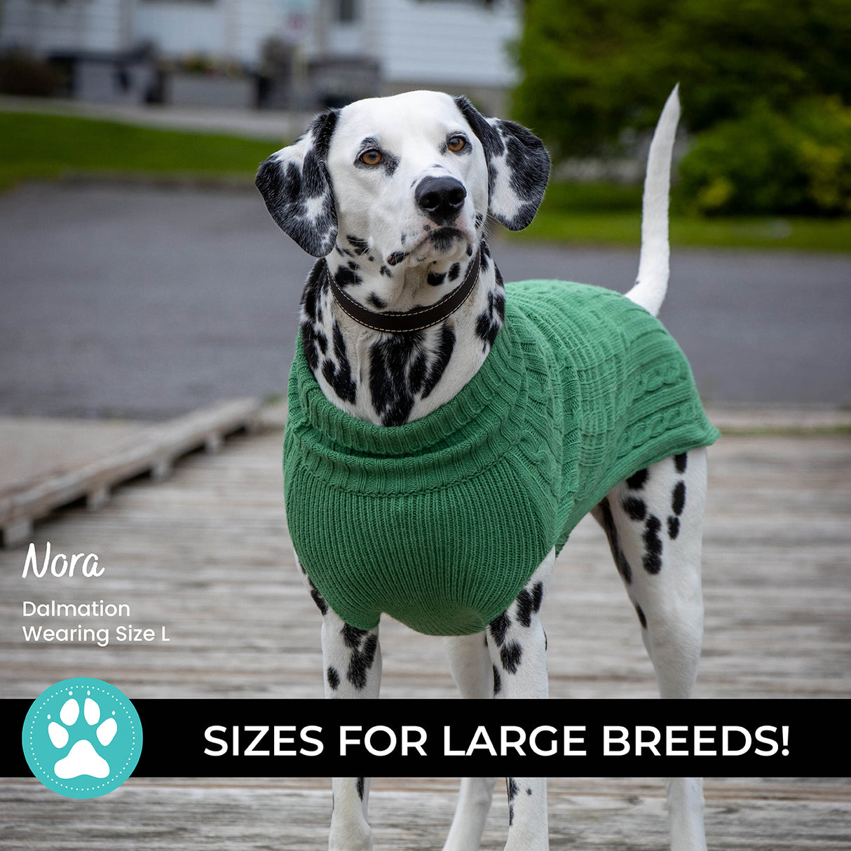 Shedrow K9 Brentwood Cable Knit Dog Sweater Plus