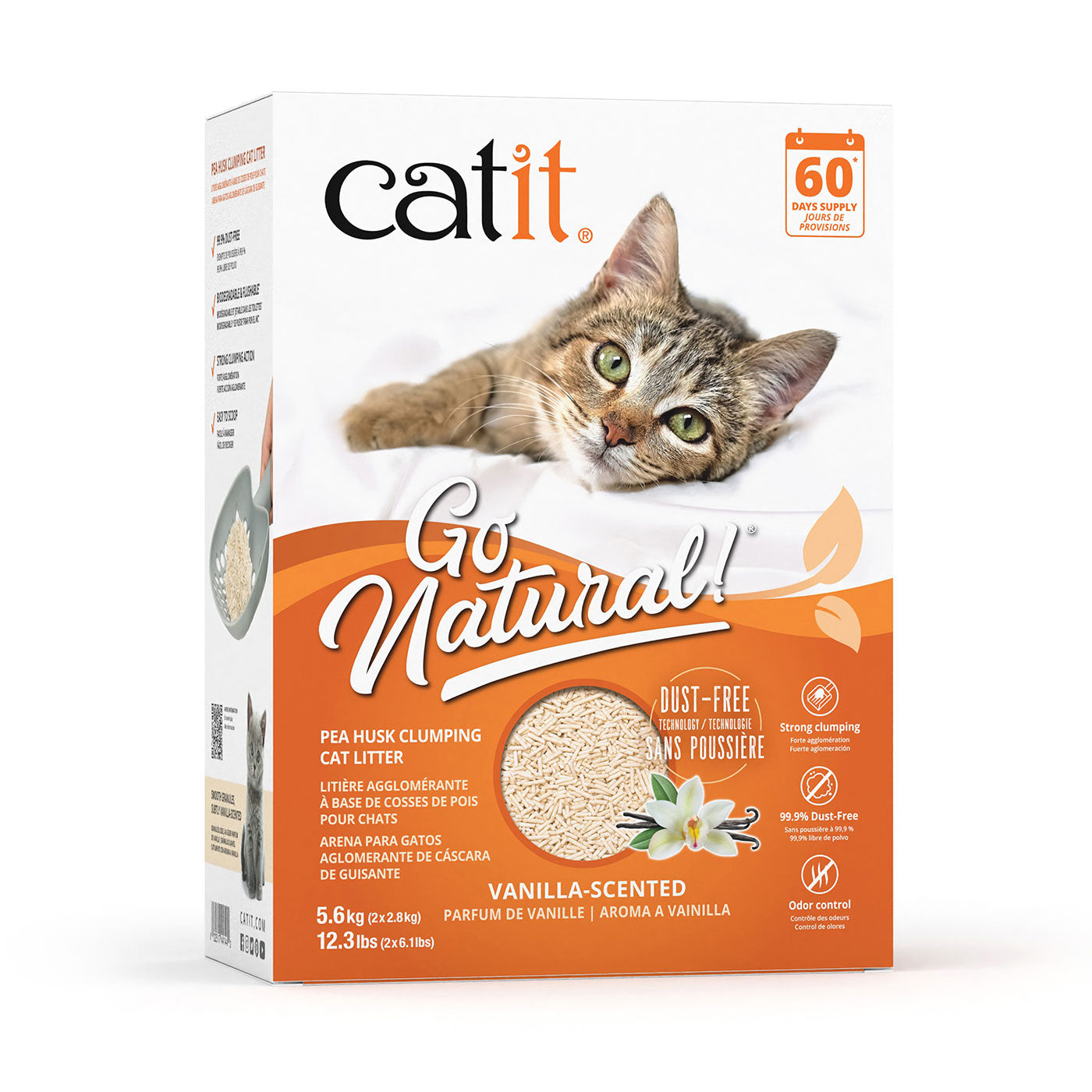 Catit Go Natural Pea Husk Vanilla Cat Litter 14 L