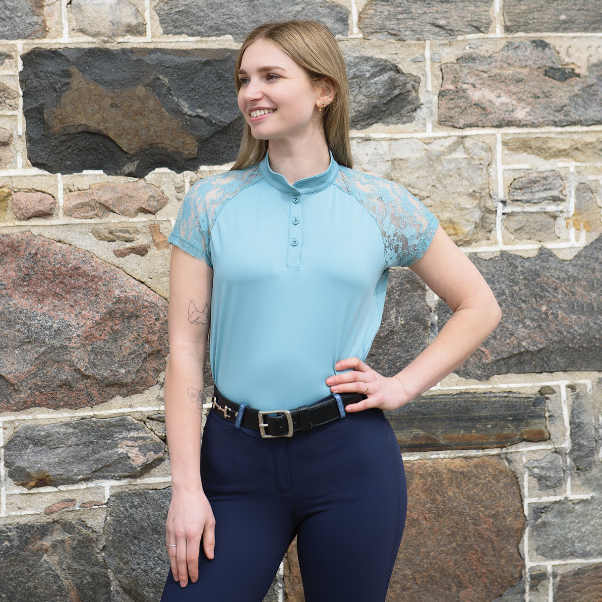 TemTeq Coco Functional Lace Trim Shirt