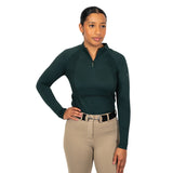 TemTeq Liso Seamless Quarter Zip Long Sleeve Top