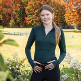 TemTeq Liso Seamless Quarter Zip Long Sleeve Top