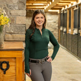 TemTeq Liso Seamless Quarter Zip Long Sleeve Top