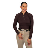 TemTeq Liso Seamless Quarter Zip Long Sleeve Top