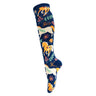 Four White Socks Flower Fillies Knee High Socks
