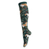 Four White Socks Winterberry Ponies Knee High Socks