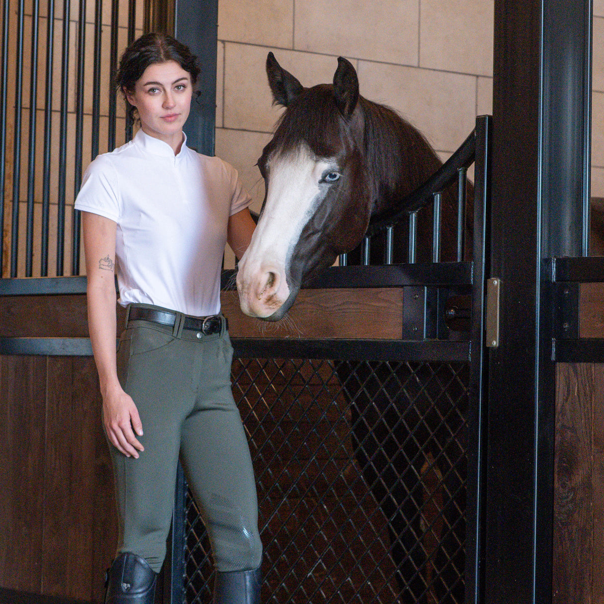 Elation Platinum Stefania Short Sleeve Show Shirt