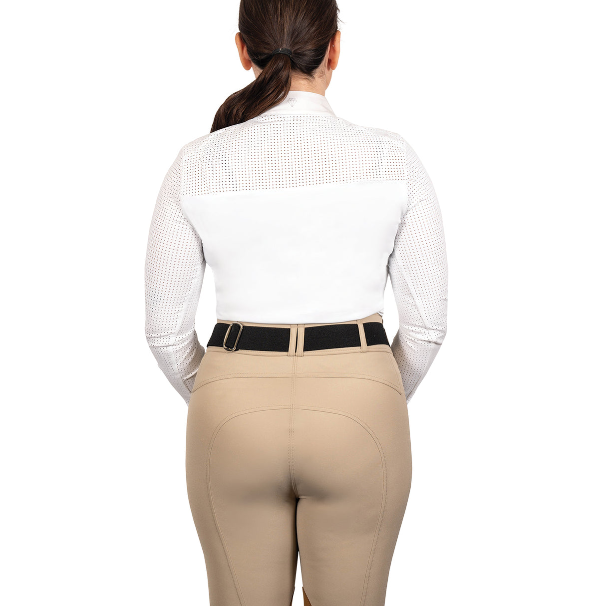 Elation Diamond Perforalux Long Sleeve Show Shirt