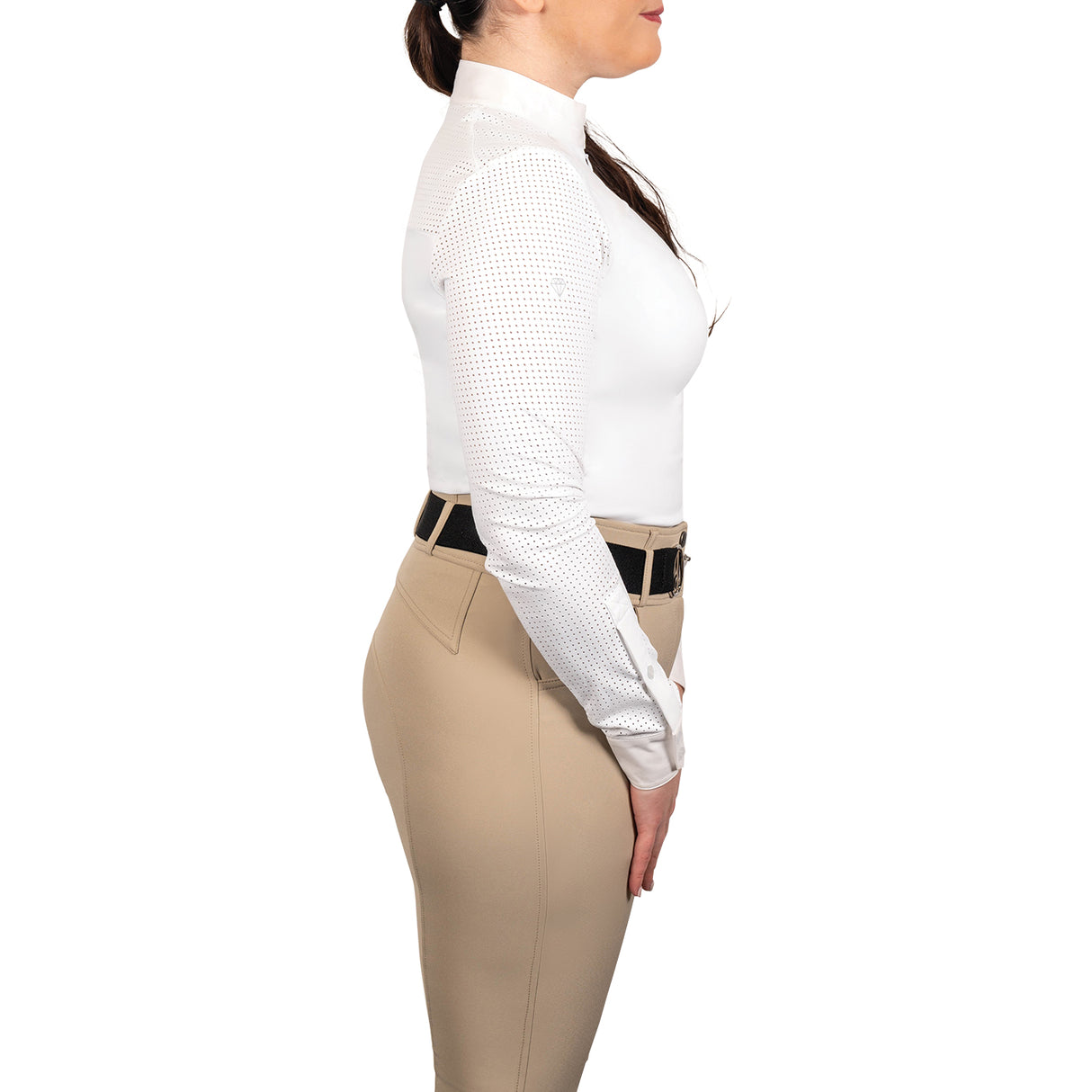 Elation Diamond Perforalux Long Sleeve Show Shirt