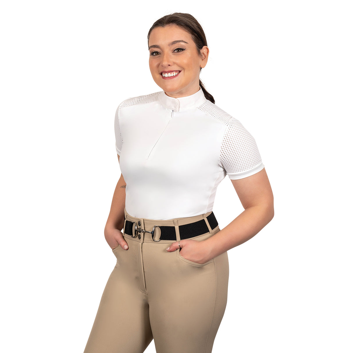 Elation Diamond Perforalux Short Sleeve Show Shirt