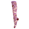 Four White Socks Spring Ponies Knee High Socks