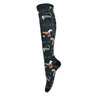Four White Socks Plaid Pals Knee High Socks